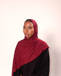 Burgundy Jersey Hijab