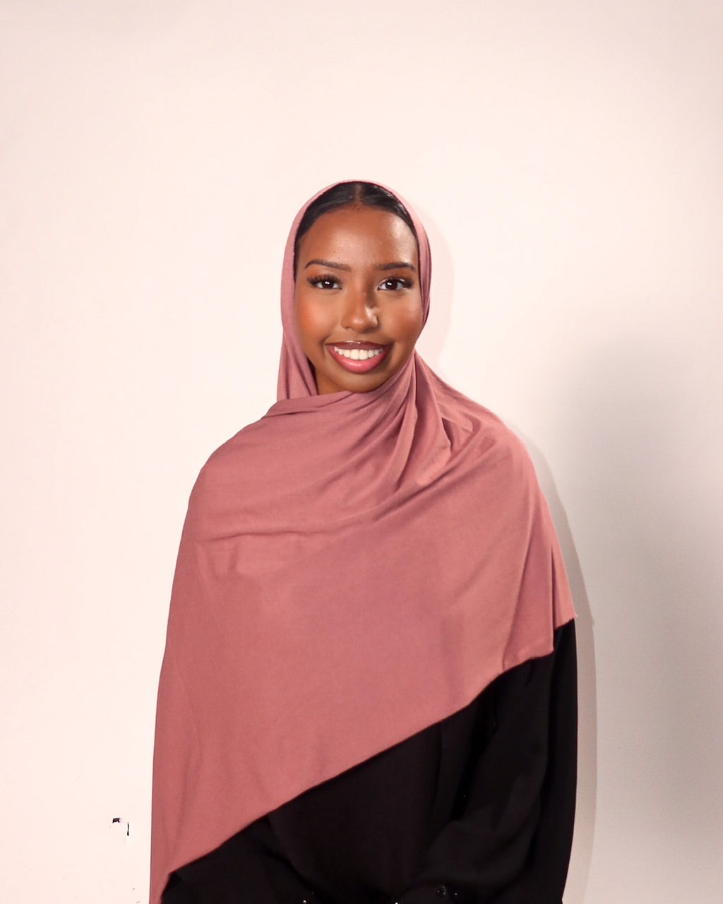 Dusty Pink Jersey Hijab