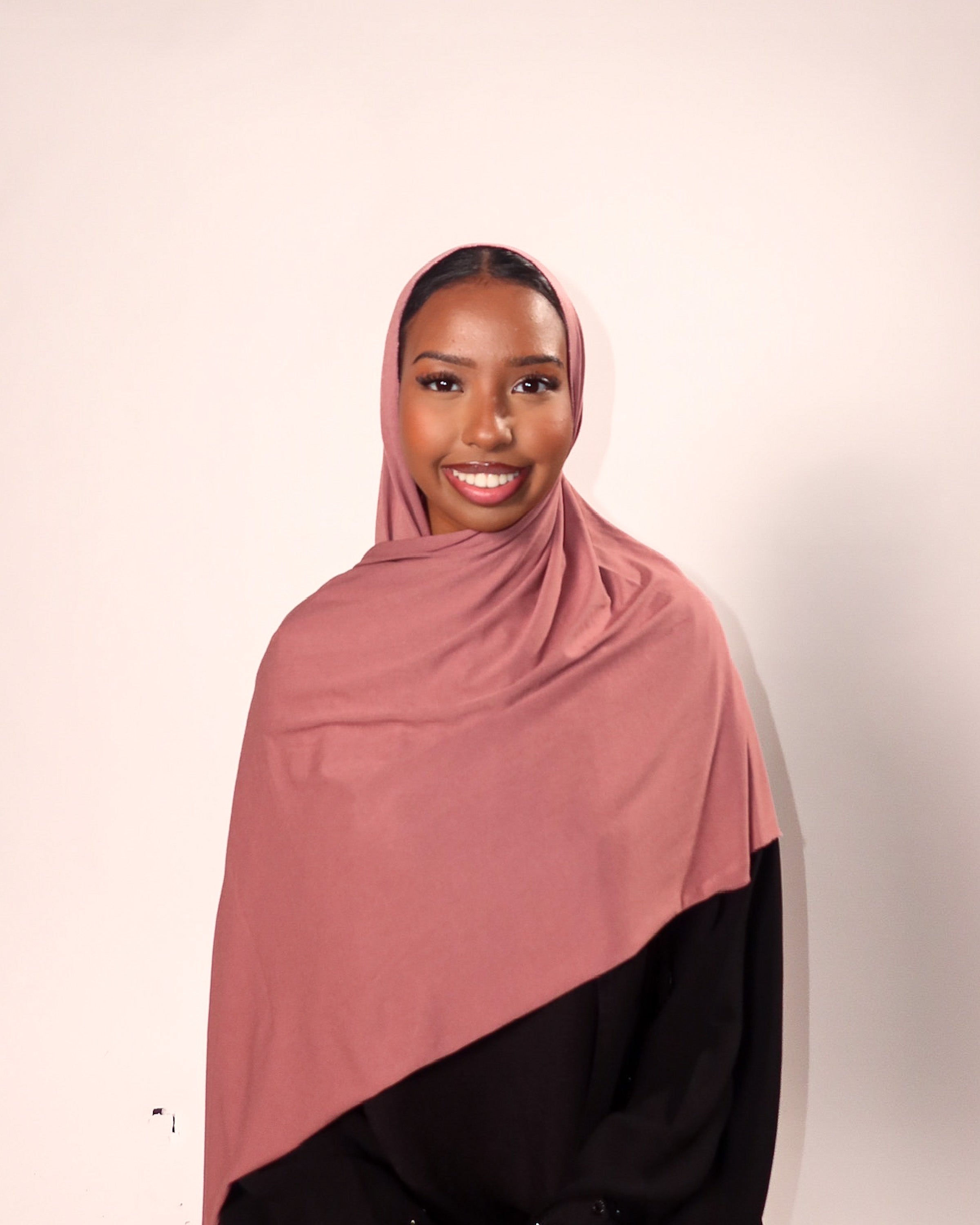 Dusty Pink Jersey Hijab