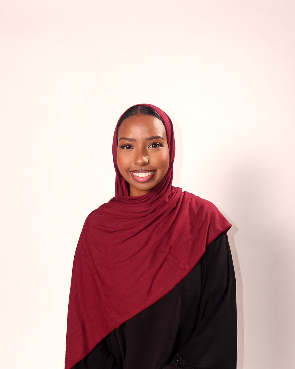 Burgundy Jersey Hijab