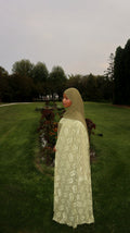 Green Lace Abaya