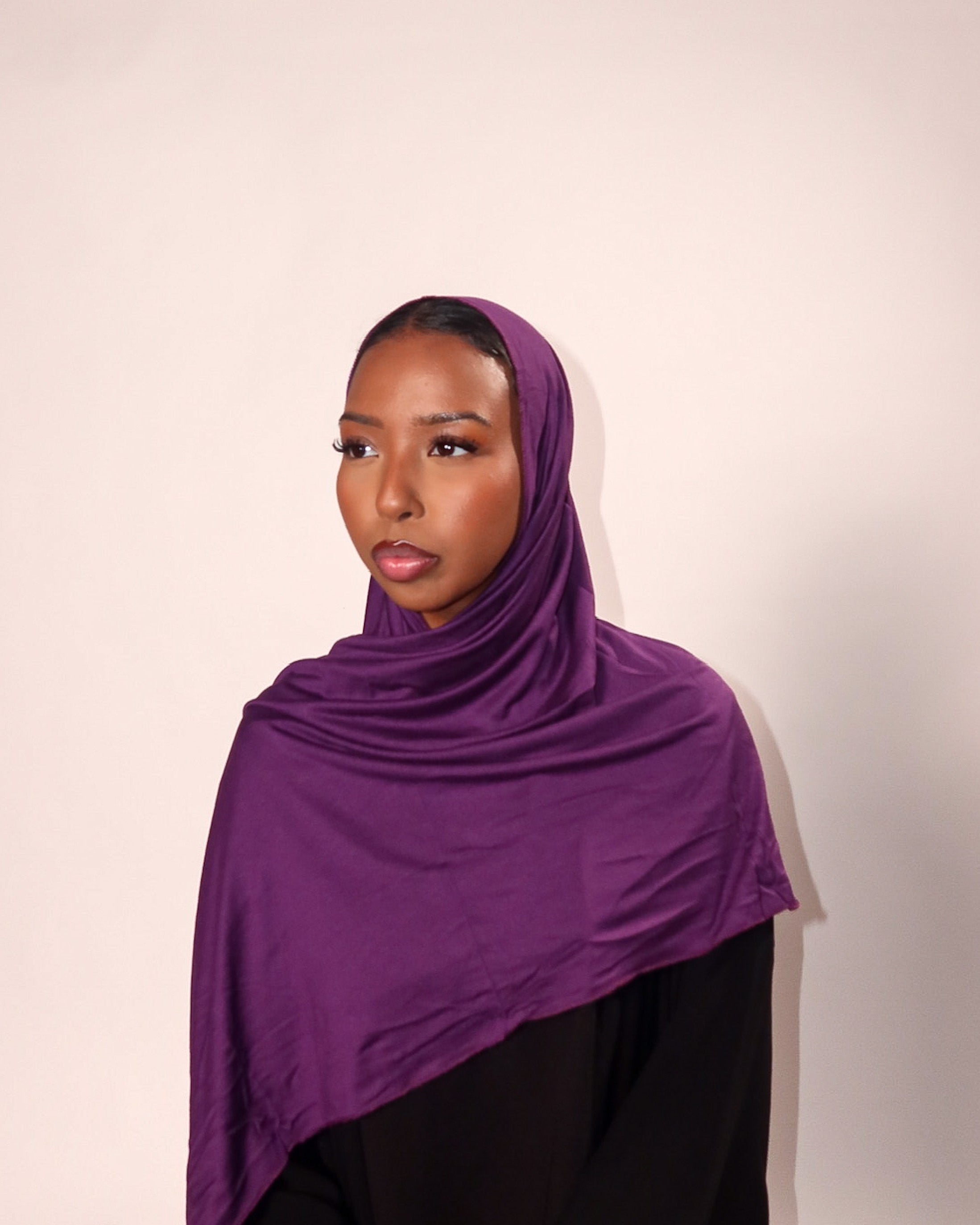 Purple Jersey Hijab