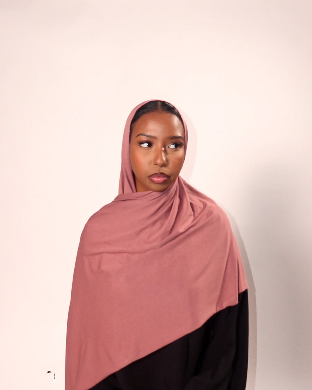 Dusty Pink Jersey Hijab