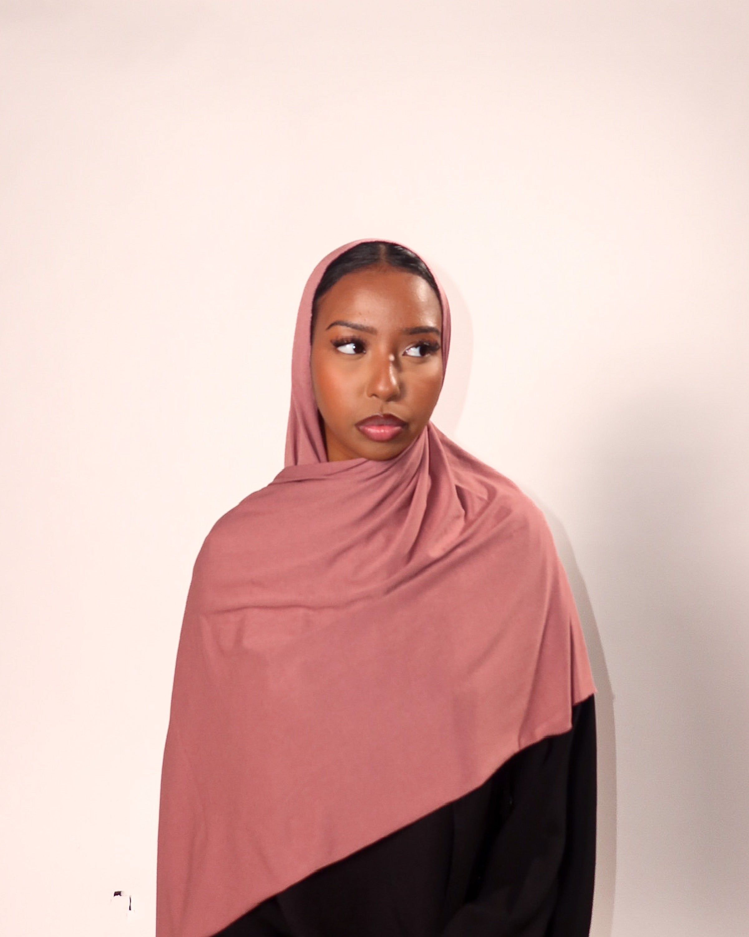 Dusty Pink Jersey Hijab