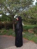 Black Beaded Luxury Abaya